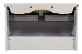 Тумба подвесная Аквародос Элит 100 см с раковиной Elite ДСП/МДФ белый мат АР000040368