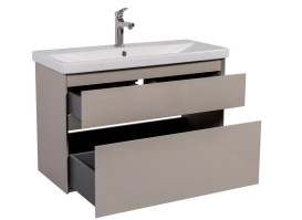 Тумба подвесная Аквародос Элит 100 см с раковиной Elite ДСП/МДФ мокко АР000049098