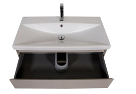 Тумба подвесная Аквародос Элит 100 см с раковиной Elite ДСП/МДФ мокко АР000049098