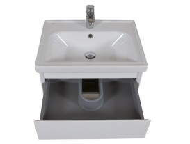 Тумба підвісна Аквародос Еліт 60 см з раковиною Elite ДСП/МДФ білий мат АР000040370