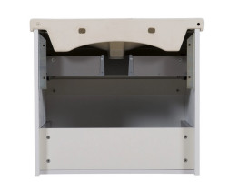 Тумба підвісна Аквародос Еліт 60 см з раковиною Elite ДСП/МДФ білий мат АР000040370