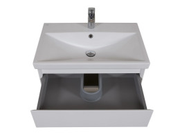 Тумба подвесная Аквародос Элит 70 см с раковиной Elite ДСП/МДФ белый мат АР000040372