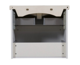 Тумба подвесная Аквародос Элит 70 см с раковиной Elite ДСП/МДФ белый мат АР000040372