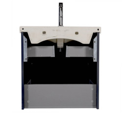 Тумба подвесная Аквародос Элит 70 см с раковиной Elite ДСП/МДФ графит глянец АР000049083