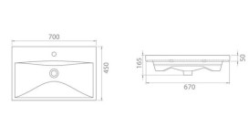 Тумба подвесная Аквародос Элит 70 см с раковиной Elite ДСП/МДФ мокко АР000049102