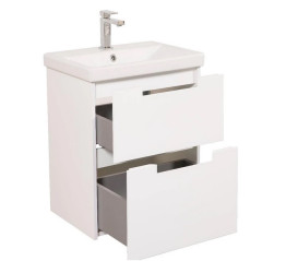 Тумба підвісна Аквародос Інфініті 60 см з раковиною Elite ДСП/МДФ білий АР000041823