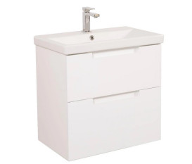 Тумба підвісна Аквародос Інфініті 70 см з раковиною Elite ДСП/МДФ білий АР000041824