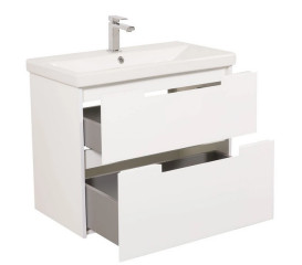 Тумба підвісна Аквародос Інфініті 80 см з раковиною Elite ДСП/МДФ білий АР000041825