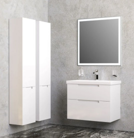 Тумба підвісна Аквародос Інфініті 80 см з раковиною Elite ДСП/МДФ білий АР000041825