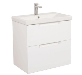 Тумба підвісна Аквародос Інфініті 80 см з раковиною Elite ДСП/МДФ білий АР000041825