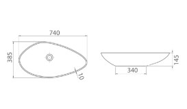 Тумба подвесная Аквародос Шельф 65 см со столешницей Loft-Iron и раковиной Olive ДСП нордленд АР000085192