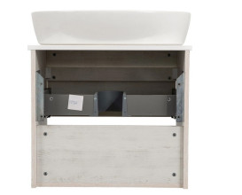 Тумба подвесная Аквародос Шельф 65 см со столешницей Loft-Iron и раковиной One ДСП нордленд АР000085182