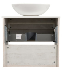 Тумба подвесная Аквародос Шельф 65 см со столешницей Loft-Iron и раковиной Zero ДСП нордленд АР000085173