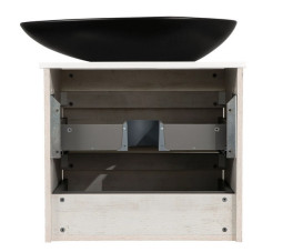 Тумба подвесная Аквародос Шельф 65 см со столешницей Loft-Iron и раковиной Olive ДСП нордленд АР000085193