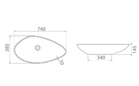 Тумба подвесная Аквародос Шельф 65 см со столешницей Loft-Iron и раковиной Olive ДСП нордленд АР000085193