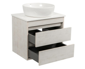 Тумба подвесная Аквародос Шельф 65 см со столешницей Loft-Iron и раковиной One ДСП нордленд АР000085178