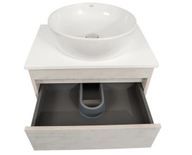 Тумба подвесная Аквародос Шельф 65 см со столешницей Loft-Iron и раковиной One ДСП нордленд АР000085178