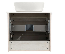 Тумба подвесная Аквародос Шельф 65 см со столешницей Loft-Iron и раковиной One ДСП нордленд АР000085178