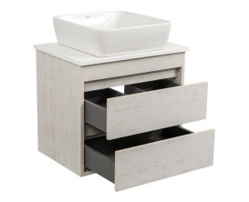 Тумба подвесная Аквародос Шельф 65 см со столешницей Loft-Iron и раковиной One ДСП нордленд АР000085188