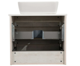 Тумба подвесная Аквародос Шельф 65 см со столешницей Loft-Iron и раковиной One ДСП нордленд АР000085188