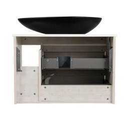 Тумба підвісна Аквародос Шельф 85 см зі стільницею Loft-Iron та раковиною Olive ДСП нордленд АР000085195