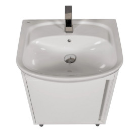 Тумба підлогова Аквародос Терра 50 см із раковиною Руна ДСП/МДФ білий АР000143071