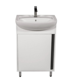Тумба підлогова Аквародос Терра 50 см із раковиною Руна ДСП/МДФ білий АР000143071