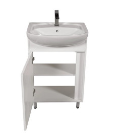 Тумба підлогова Аквародос Терра 50 см із раковиною Руна ДСП/МДФ білий АР000143071