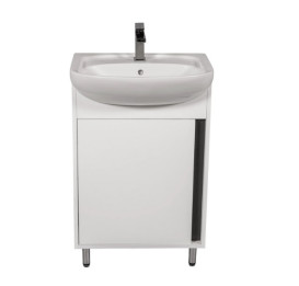 Тумба підлогова Аквародос Терра 55 см із раковиною Нова ДСП/МДФ білий АР000032723