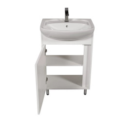 Тумба підлогова Аквародос Терра 55 см із раковиною Нова ДСП/МДФ білий АР000032723