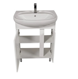 Тумба підлогова Аквародос Терра 65 см з раковиною Нова ДСП/МДФ білий АР000032724