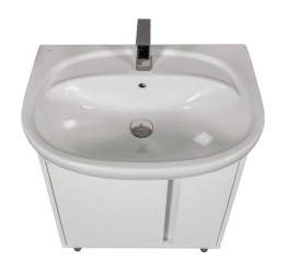Тумба підлогова Аквародос Терра 65 см з раковиною Нова ДСП/МДФ білий АР000032724