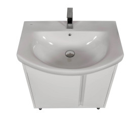 Тумба підлогова Аквародос Терра 70 см із раковиною Руна ДСП/МДФ білий АР000032725