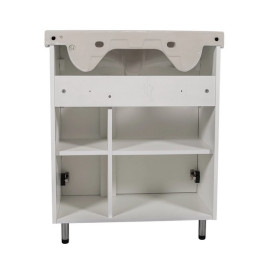 Тумба підлогова Аквародос Терра 70 см із раковиною Руна ДСП/МДФ білий АР000032725