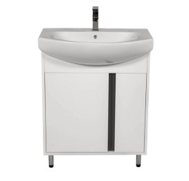 Тумба підлогова Аквародос Терра 70 см із раковиною Руна ДСП/МДФ білий АР000032725