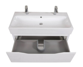 Тумба подвесная Аквародос Венеция 100 см с раковиной Пинто ДСП/МДФ белый АР000040223