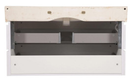 Тумба подвесная Аквародос Венеция 100 см с раковиной Пинто ДСП/МДФ белый АР000040231