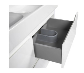 Тумба підвісна Аквародос Венеція 120 см з раковиною Пінто ДСП/МДФ білий АР000042933