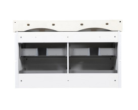 Тумба підвісна Аквародос Венеція 120 см з раковиною Пінто ДСП/МДФ білий АР000042933