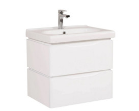 Тумба підвісна Аквародос Венеція 60 см із раковиною City ДСП/МДФ білий АР000040229