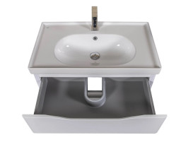 Тумба підвісна Аквародос Венеція 80 см із раковиною Arya ДСП/МДФ білий АР000045240