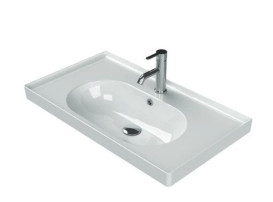 Тумба підвісна Аквародос Венеція 80 см із раковиною Arya ДСП/МДФ білий АР000045240