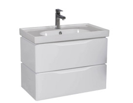 Тумба підвісна Аквародос Венеція 80 см із раковиною Arya ДСП/МДФ білий АР000045240