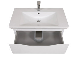 Тумба підвісна Аквародос Венеція 85 см із раковиною Порто ДСП/МДФ білий АР000040222