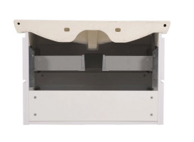 Тумба підвісна Аквародос Венеція 85 см із раковиною Порто ДСП/МДФ білий АР000040222