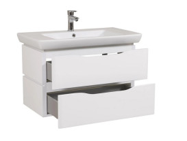 Тумба підвісна Аквародос Венеція 85 см із раковиною Порто ДСП/МДФ білий АР000040222