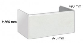 Тумба підвісна для раковини Hatria MOBILI 970x490x480 Y2AEBB