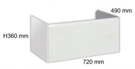 Тумба подвесная для раковины Hatria MOBILI 720x490x360 Y2AHTT