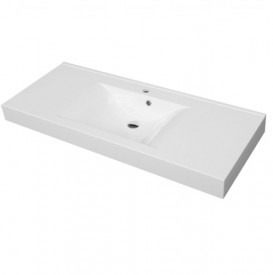 Тумба подвесная Fancy Marble Barbados 119,2х48,9 см с раковиной Nadja 1200C шпон дуба ШН-8 ш