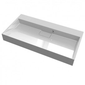 Тумба підвісна Fancy Marble Bermuda-1 90x46 см із раковиною Ashley 900C МДФ сірий Bermuda 1 С